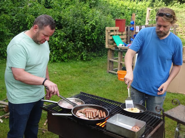Cooking breakfast