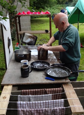 washing up