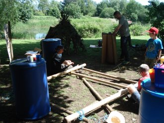 building
                          rafts