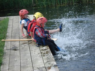 splashing