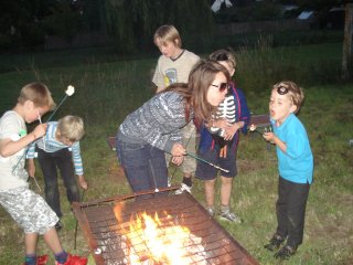 My marshmallow is on fire